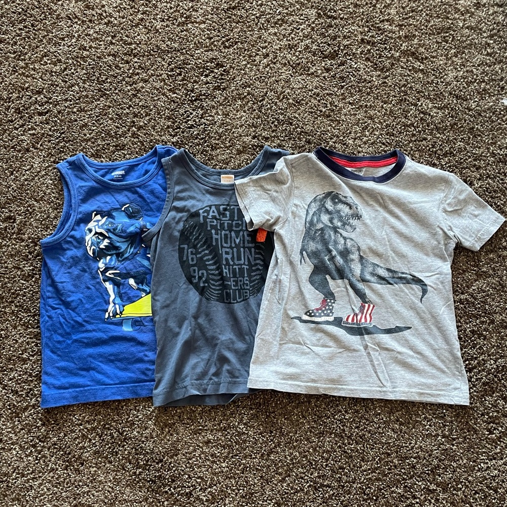 Gymboree Kids Tank Tops - Blue, Gray, and Light Gray
